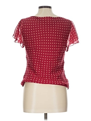 Papell Boutique Evening Short Sleeve Silk Top (view 2)