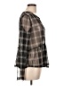 Good Luck Gem Gray Long Sleeve Blouse Size L - photo 4
