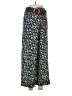 MNG Print Black Casual Pants Size 8 - photo 1