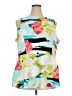 Worthington Tropical Teal Sleeveless Blouse Size 2X - photo 1