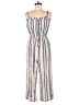 Lily Rose Stripes Ivory Jumpsuit Size M - photo 1