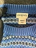 Crewcuts Outlet 100% Cotton Chevron-herringbone Blue Pullover Sweater Size 8 - 9 - photo 3