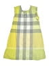 Burberry Checkered-gingham Yellow Dress Size 8 - photo 1
