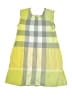 Burberry Checkered-gingham Yellow Dress Size 8 - photo 2