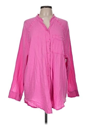 Aerie Long Sleeve Blouse (view 1)