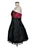 Theia Graphic Black Cocktail Dress Size 8 - photo 5