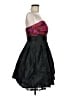 Theia Graphic Black Cocktail Dress Size 8 - photo 4