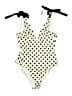 Zimmermann Polka Dots Ivory One Piece Swimsuit Size 8 (2) - photo 1