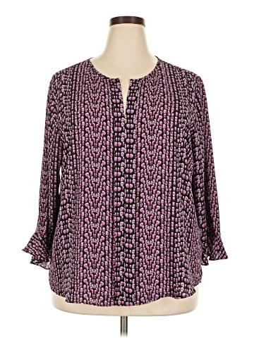 Van Heusen Long Sleeve Blouse (view 1)