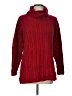 Karen Scott Argyle Red Turtleneck Sweater Size L - photo 1