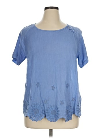 Soft Surroundings Short Sleeve Blouse (view 1)