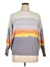 Athleta Tie-dye Gray Purple Pullover Sweater Size XL - photo 1