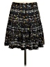 J.Crew 100% Polyester Print Black Casual Skirt Size 4 - photo 2