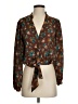 Zara Basic Brown Long Sleeve Blouse Size S - photo 1