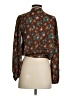 Zara Basic Brown Long Sleeve Blouse Size S - photo 2