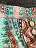 Unbranded 100% Polyester Print Teal Casual Skirt Size XL - photo 4