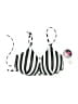 No Boundaries Stripes Black Swimsuit Top Size M - photo 1