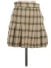 Free People Plaid Green Casual Skirt Size 0 - photo 1