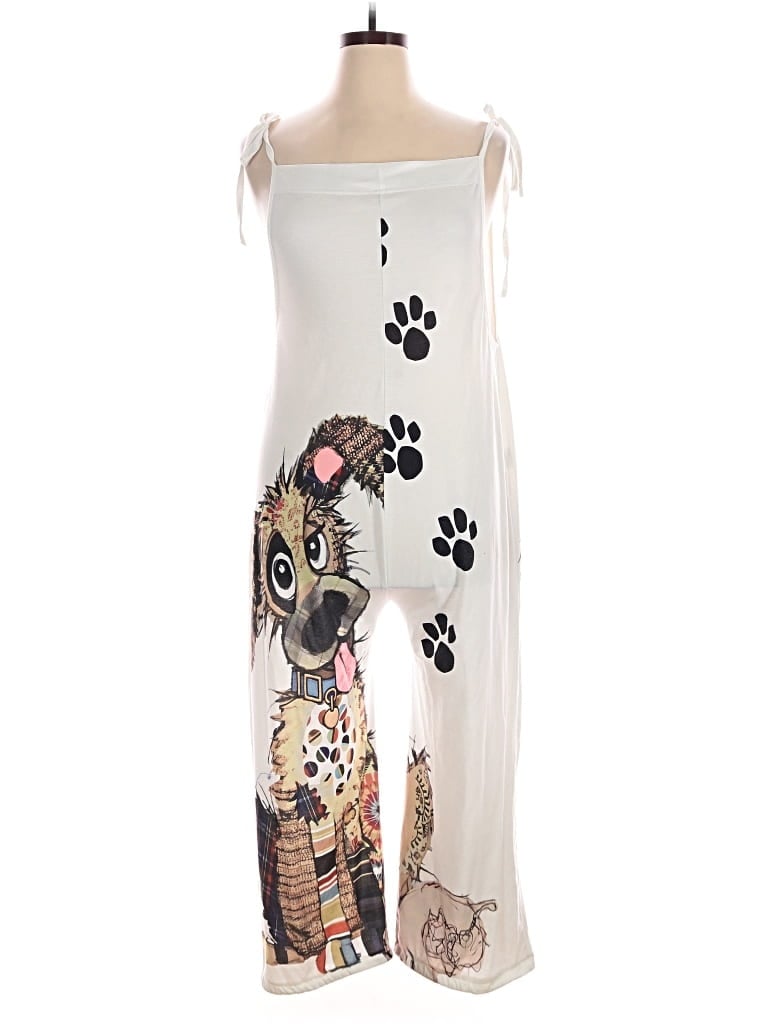 Pre-owned Unbranded Jumpsuit In Ivory