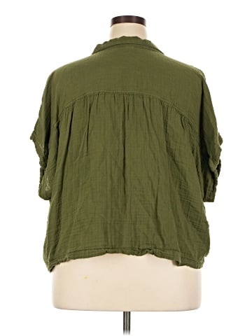 Old Navy 3/4 Sleeve Button-Down Shirt (view 2)