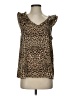 Entro Animal Print Brown Tank Top Size S - photo 1
