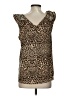 Entro Animal Print Brown Tank Top Size S - photo 2