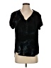 Bella Dahl Tie-dye Black Short Sleeve Blouse Size S - photo 1