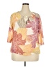 Sigrid Olsen Orange 3/4 Sleeve Blouse Size 2X - photo 1
