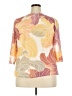 Sigrid Olsen Orange 3/4 Sleeve Blouse Size 2X - photo 2