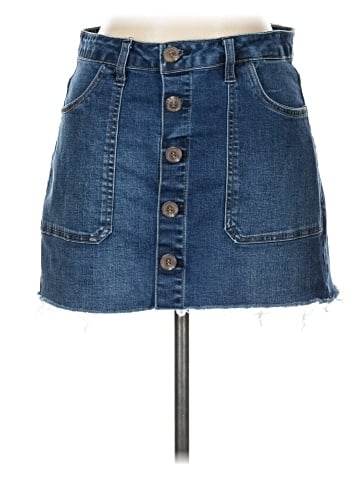 Kensie Denim Skirt (view 1)