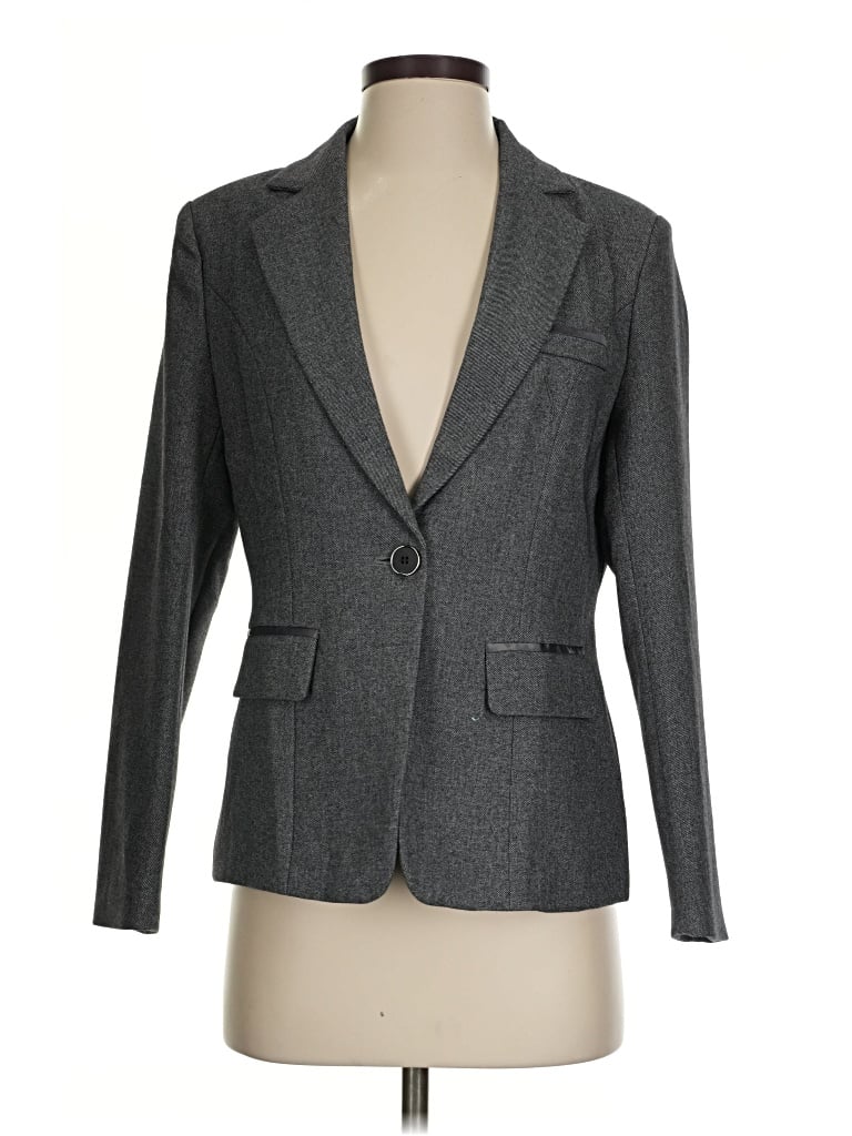 Pre-owned Assorted Brands Blazer Jacket In Gray