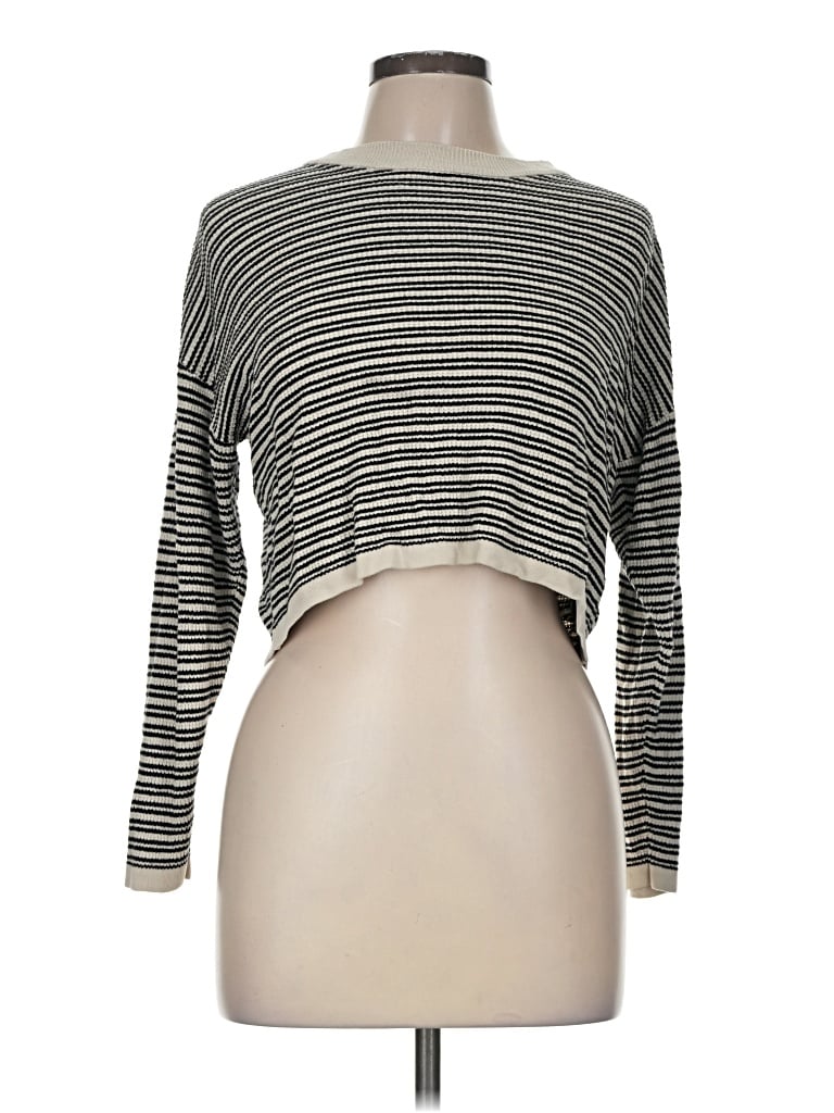 Pre-owned Miou Muse Pullover Sweater In Silver
