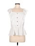 Moa Moa White Sleeveless Blouse Size M - photo 1
