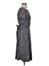 Perceptions Polka Dots Gray Casual Dress Size S - photo 4