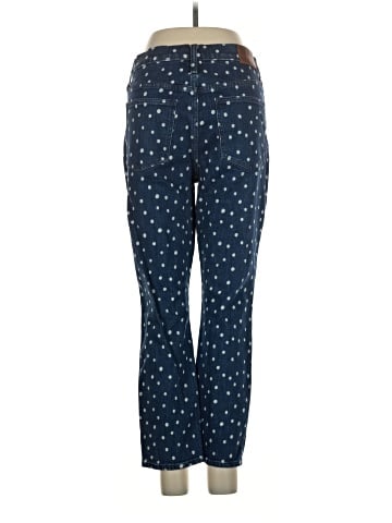 Madewell The High-Rise Slim Crop Boyjean: Bleached Dot Edition (view 2)