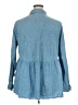 True Craft 100% Cotton Blue 3/4 Sleeve Blouse Size 2X - photo 2