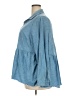 True Craft 100% Cotton Blue 3/4 Sleeve Blouse Size 2X - photo 5