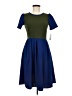 Lularoe Color Block Blue Casual Dress Size M - photo 1