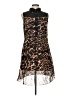 Indulge 100% Polyester Animal Print Brown Cocktail Dress Size L - photo 1