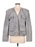 Evan Davies 100% Silk Gray Jacket Size 8 - photo 1