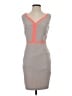 C. Luce Color Block Gray Casual Dress Size S - photo 1