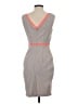 C. Luce Color Block Gray Casual Dress Size S - photo 2