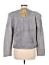 Evan Davies 100% Silk Gray Jacket Size 8 - photo 2