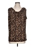 MICHAEL Michael Kors Animal Print Brown Sleeveless Blouse Size L - photo 1