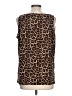 MICHAEL Michael Kors Animal Print Brown Sleeveless Blouse Size L - photo 2