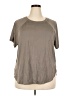 Daisy Fuentes Gray Short Sleeve T-Shirt Size 2X - photo 1