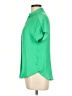 Naked Zebra 100% Polyester Green Short Sleeve Blouse Size L - photo 5