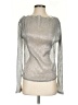 J.Crew Metallic Silver Long Sleeve Top Size S - photo 1