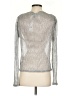 J.Crew Metallic Silver Long Sleeve Top Size S - photo 2