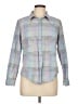 L.L.Bean 100% Cotton Tweed Blue Long Sleeve Button-Down Shirt Size L (petite) - photo 1